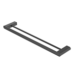 Полотенцедержатель Cezares Stylus STYLUS-THD-60-NOP двойной черный матовый Полотенцедержатель Cezares Stylus STYLUS-THD-60-NOP двойной черный матовый