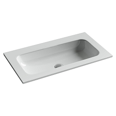 Встраиваемая раковина Ceramicanova Grace 81*45,7 без отверстия под смеситель белый глянец