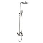 Душевая стойка Haiba HB24815 с изливом сталь матовая