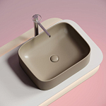 Накладная раковина Ceramicanova Element 50,5*38 капучино матовый Накладная раковина Ceramicanova Element 50,5*38 капучино матовый