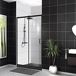 Душевая дверь в нишу BelBagno UNO-195-BF-1-110-C-NERO 110*195 L/R стекло прозрачное без поддона Душевая дверь в нишу BelBagno UNO-195-BF-1-110-C-NERO 110*195 L/R стекло прозрачное без поддона