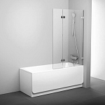 Шторка на ванну Ravak Brilliant BVS2 100*150 R профиль хром, стекло Transparent без креплений Шторка на ванну Ravak Brilliant BVS2 100*150 R профиль хром, стекло Transparent без креплений
