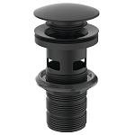 Донный клапан Ideal Standard E1482XG черный матовый с переливом Донный клапан Ideal Standard E1482XG черный матовый с переливом