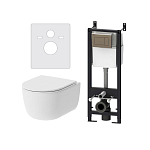 Комплект инсталляции Damixa Sirius DX86.IS10151.1700 клавиша смыва глянцевый хром Комплект инсталляции Damixa Sirius DX86.IS10151.1700 клавиша смыва глянцевый хром