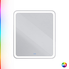 Зеркало Cezares Multicolore CZR-SPC-MC-700-800-RGB-TCH 70*80 со встроенной разноцветной подсветкой RGB