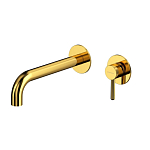 Смеситель Whitecross Y Gold Y1215GL для раковины скрытый монтаж золото Смеситель Whitecross Y Gold Y1215GL для раковины скрытый монтаж золото