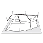 Каркас к ваннам VagnerPlast Veronela Offset, Melite 160*105 (приобретается в комплекте с ванной)