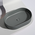 Накладная раковина Ceramicanova Element 60,8*38,5 темный антрацит матовый Накладная раковина Ceramicanova Element 60,8*38,5 темный антрацит матовый