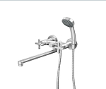Смеситель Rush Melville MV1135-51 универсальный с душевой лейкой хром Смеситель Rush Melville MV1135-51 универсальный с душевой лейкой хром