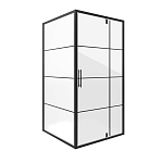 Душевое ограждение Niagara Nova NG-0280-08 BLACK 80*80*190 L/R квадрат, дверь распашная, без поддона Душевое ограждение Niagara Nova NG-0280-08 BLACK 80*80*190 L/R квадрат, дверь распашная, без поддона