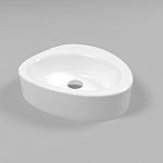 Накладная раковина Whitecross Moonstone B 40*35 белая глянцевая