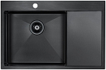 Кухонная мойка Paulmark Elde PM807851-GML 78*51 с крылом вороненая сталь Кухонная мойка Paulmark Elde PM807851-GML 78*51 с крылом вороненая сталь