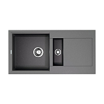 Кухонная мойка Omoikiri Sakaime 86*43,5 гранитная крошка Leningrad Grey полуторная с крылом Кухонная мойка Omoikiri Sakaime 86*43,5 гранитная крошка Leningrad Grey полуторная с крылом