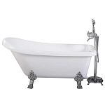 Акриловая ванна Ceruttispa Vito 155x74 на львиных лапах (хром) Акриловая ванна Ceruttispa Vito 155x74 на львиных лапах (хром)