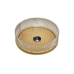 Накладная раковина Vincea VBS-5GL04 40*40 прозрачный/золото