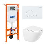Комплект инсталляции 4в1 BelBagno (унитаз Amanda BB051CHR с сиденьем BB051SC + система инсталляции BB002-80 с кнопкой смыва BB014-SR-BIANCO) Комплект инсталляции 4в1 BelBagno (унитаз Amanda BB051CHR с сиденьем BB051SC + система инсталляции BB002-80 с кнопкой смыва BB014-SR-BIANCO)