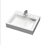 Раковина Uperwood Vission 60*50 для установки над стиральной машиной с кронштейнами