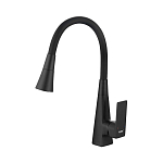Смеситель Haiba HB73823-7 для кухни гибкий излив черный матовый Смеситель Haiba HB73823-7 для кухни гибкий излив черный матовый