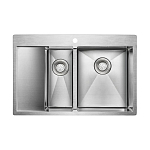 Кухонная мойка Paulmark Union PM537851-BSR 78*51 с крылом сталь Кухонная мойка Paulmark Union PM537851-BSR 78*51 с крылом сталь