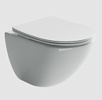 Подвесной унитаз Ceramicanova Mono Rimless 35*50 безободковый с крышкой-сиденьем микролифт Подвесной унитаз Ceramicanova Mono Rimless 35*50 безободковый с крышкой-сиденьем микролифт