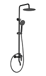 Душевая стойка Allen Brau Eclipse 5.E1007-31 верх душ, руч.душ, излив, черный матовый Душевая стойка Allen Brau Eclipse 5.E1007-31 верх душ, руч.душ, излив, черный матовый