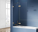 Душевая шторка на ванну New Trendy Avexa Gold Brushed EXK-2016 130*150 L Душевая шторка на ванну New Trendy Avexa Gold Brushed EXK-2016 130*150 L