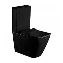 Унитаз-компакт Esbano Duero-C 35,5*67 Matt Black безободковый с крышкой-сиденьем микролифт Slim Унитаз-компакт Esbano Duero-C 35,5*67 Matt Black безободковый с крышкой-сиденьем микролифт Slim
