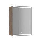 Зеркало-шкаф Sancos Mirror 69*74 с Led подсветкой дуб галифакс натуральный