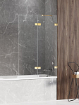 Душевая шторка на ванну New Trendy Avexa Gold Shine EXK-2191 140*150 R Душевая шторка на ванну New Trendy Avexa Gold Shine EXK-2191 140*150 R