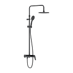 Душевая стойка Damixa Jupiter 977780300 с полочкой черная матовая