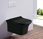 Подвесной унитаз Esbano Azul 35,5*51 Matt Black безободковый с крышкой-сиденьем микролифт Slim Подвесной унитаз Esbano Azul 35,5*51 Matt Black безободковый с крышкой-сиденьем микролифт Slim
