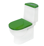 Унитаз-компакт Sanita Luxe Best Color Green 34,5*62 с крышкой-сиденьем микролифт