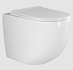 Приставной унитаз Ceramicanova Mia CN1810 36*56 безободковый с крышкой-сиденьем микролифт Slim Приставной унитаз Ceramicanova Mia CN1810 36*56 безободковый с крышкой-сиденьем микролифт Slim
