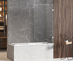 Душевая шторка на ванну New Trendy Avexa EXK-1951-WP 80*150 L/R прямой кронштейн Душевая шторка на ванну New Trendy Avexa EXK-1951-WP 80*150 L/R прямой кронштейн