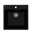 Кухонная мойка Ulgran Quartz Forte 505 50,5*50,5 (07, уголь) Кухонная мойка Ulgran Quartz Forte 505 50,5*50,5 (07, уголь)