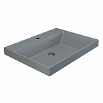 Встраиваемая раковина Uperwood Classic Quartz 60*45 серая матовая, платина Встраиваемая раковина Uperwood Classic Quartz 60*45 серая матовая, платина