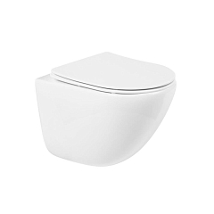 Подвесной унитаз BelBagno Amanda BB051CHR 36,5*50 безободковый с крышкой-сиденьем BB051SC
