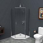 Душевой уголок BelBagno UNO-195-P-1-100-C-Cr 100*100*195 L/R без поддона Душевой уголок BelBagno UNO-195-P-1-100-C-Cr 100*100*195 L/R без поддона