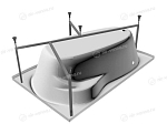 Каркас Relisan Adara 170х100 L/R (ФП) (приобретается в комплекте с ванной) Каркас Relisan Adara 170х100 L/R (ФП) (приобретается в комплекте с ванной)