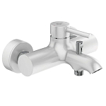 Смеситель Ideal Standard Ceraline BC199U5 для ванны и душа белый матовый/хром Смеситель Ideal Standard Ceraline BC199U5 для ванны и душа белый матовый/хром