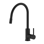 Смеситель Iddis Kitchen 360 K36BLJ0i05 для кухни гибкий излив черный матовый Смеситель Iddis Kitchen 360 K36BLJ0i05 для кухни гибкий излив черный матовый