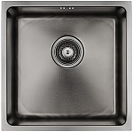 Кухонная мойка Paulmark Lassan PM304444-GM 44*44 вороненая сталь Кухонная мойка Paulmark Lassan PM304444-GM 44*44 вороненая сталь