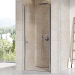 Душевая дверь в нишу Ravak Chrome CSD1-80 80*195 профиль глянцевый хром, стекло Transparent без поддона Душевая дверь в нишу Ravak Chrome CSD1-80 80*195 профиль глянцевый хром, стекло Transparent без поддона