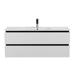 Тумба с раковиной Cezares Plane 120 Bianco Lucido (раковина CZR-8002-120)