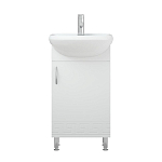 Тумба с раковиной Corozo Олимп 45 белый глянец