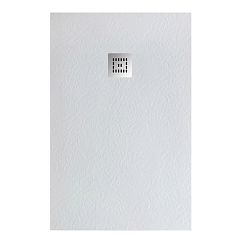 Душевой поддон BelBagno Uno TRAY-MR-UNO-AH-160/90-35-W-CR 160*90*3,5 белый с сифоном с декоративной накладкой
