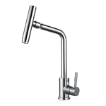 Смеситель Haiba HB73304-1 для кухни сталь матовая Смеситель Haiba HB73304-1 для кухни сталь матовая
