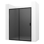 Душевая дверь в нишу Ambassador Forsa 17022222ABB 160*200 L/R черная матовая без поддона Душевая дверь в нишу Ambassador Forsa 17022222ABB 160*200 L/R черная матовая без поддона