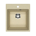 Кухонная мойка Uperwood ECON UPD-404 43х48 бежевая матовая Кухонная мойка Uperwood ECON UPD-404 43х48 бежевая матовая
