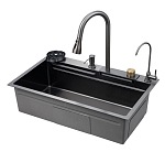 Кухонная мойка Savol S-SC003Q 75*46 многофункциональная графит Кухонная мойка Savol S-SC003Q 75*46 многофункциональная графит